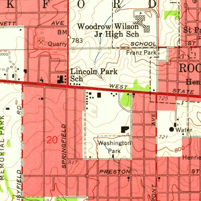 United States Geological Survey Winnebago, IL (1959, 24000-Scale) digital map