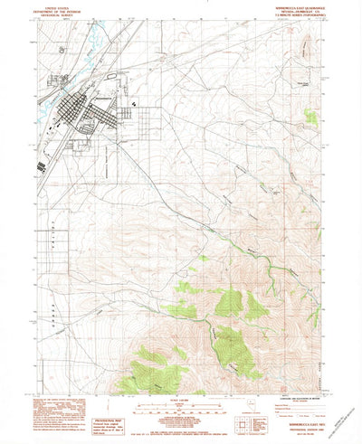 United States Geological Survey Winnemucca East, NV (1983, 24000-Scale) digital map