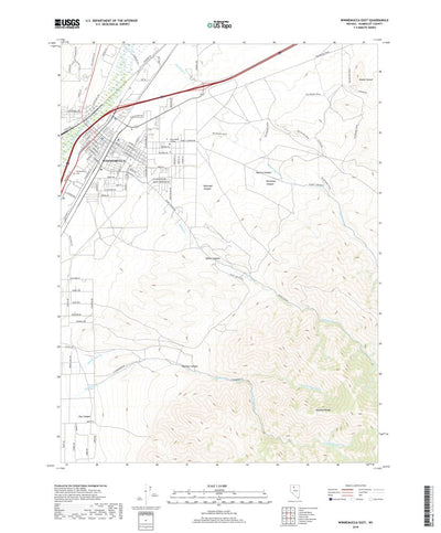 United States Geological Survey Winnemucca East, NV (2018, 24000-Scale) digital map
