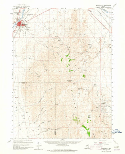 United States Geological Survey Winnemucca, NV (1958, 62500-Scale) digital map