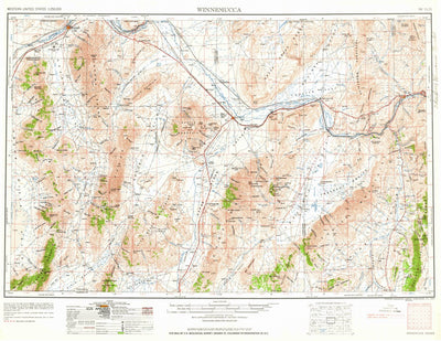 United States Geological Survey Winnemucca, NV (1962, 250000-Scale) digital map