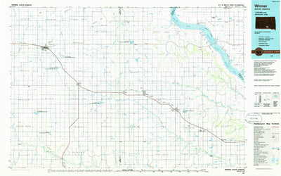 United States Geological Survey Winner, SD (1986, 100000-Scale) digital map