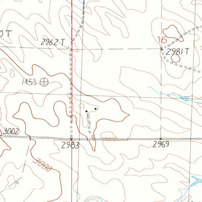 United States Geological Survey Winnett North, MT (1986, 24000-Scale) digital map