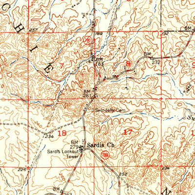 United States Geological Survey Winnfield, LA (1951, 62500-Scale) digital map