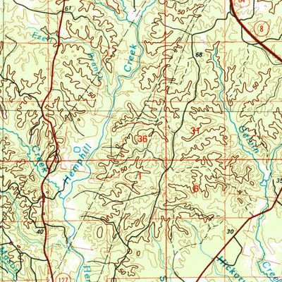 United States Geological Survey Winnfield, LA (1986, 100000-Scale) digital map