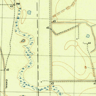 United States Geological Survey Winnie NW, TX (1945, 31680-Scale) digital map