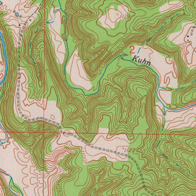 United States Geological Survey Winnipeg, MO (1954, 24000-Scale) digital map