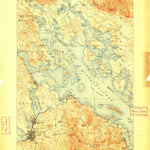 United States Geological Survey Winnipesaukee, NH (1909, 62500-Scale) digital map