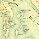 United States Geological Survey Winnipesaukee, NH (1909, 62500-Scale) digital map