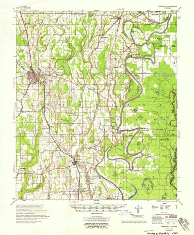 United States Geological Survey Winnsboro, LA (1958, 62500-Scale) digital map