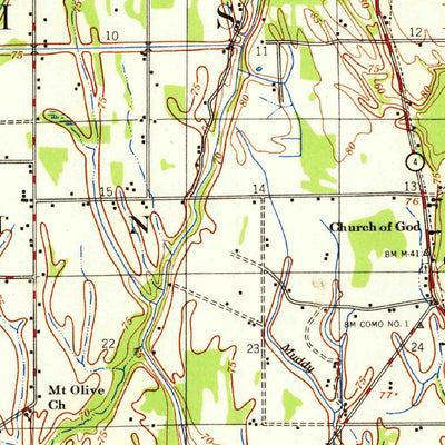 United States Geological Survey Winnsboro, LA (1958, 62500-Scale) digital map