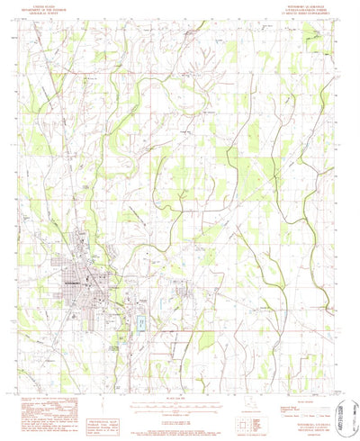 United States Geological Survey Winnsboro, LA (1983, 24000-Scale) digital map