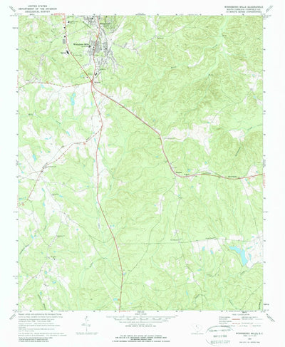 United States Geological Survey Winnsboro Mills, SC (1969, 24000-Scale) digital map