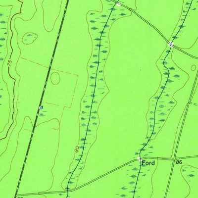 United States Geological Survey Winokur, GA (1966, 24000-Scale) digital map