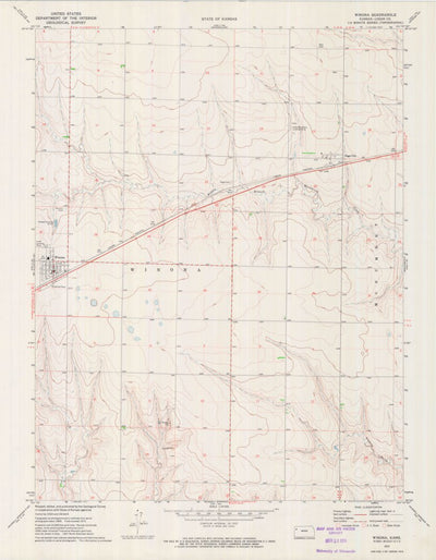 United States Geological Survey Winona, KS (1972, 24000-Scale) digital map