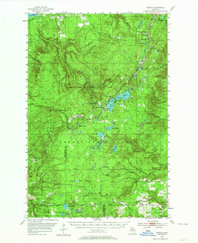 United States Geological Survey Winona, MI (1954, 62500-Scale) digital map