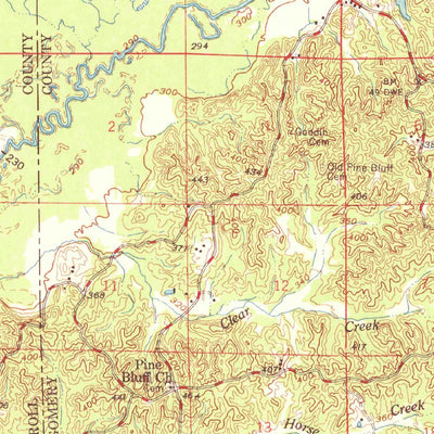 United States Geological Survey Winona, MS (1968, 62500-Scale) digital map