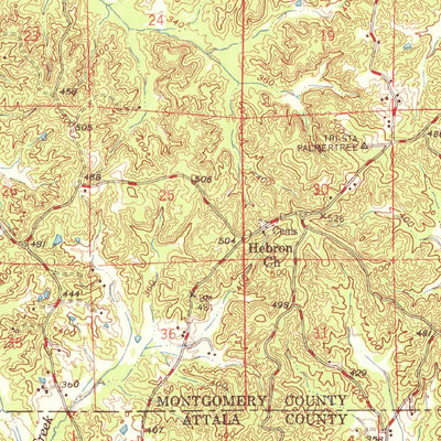 United States Geological Survey Winona, MS (1968, 62500-Scale) digital map