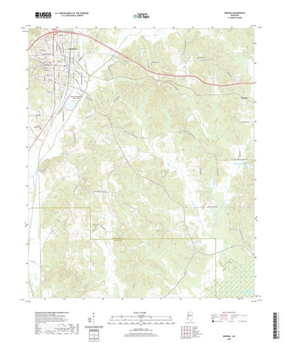 United States Geological Survey Winona, MS (2020, 24000-Scale) digital map