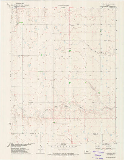 United States Geological Survey Winona NE, KS (1972, 24000-Scale) digital map