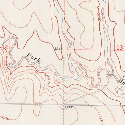 United States Geological Survey Winona NW, KS (1972, 24000-Scale) digital map