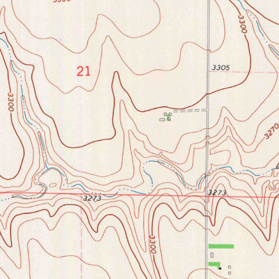 United States Geological Survey Winona NW, KS (1972, 24000-Scale) digital map