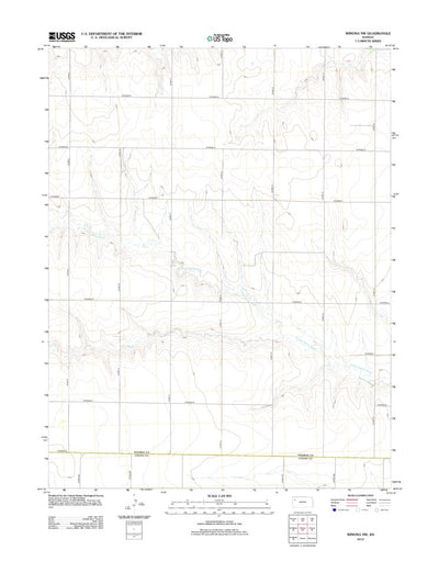 United States Geological Survey Winona NW, KS (2012, 24000-Scale) digital map