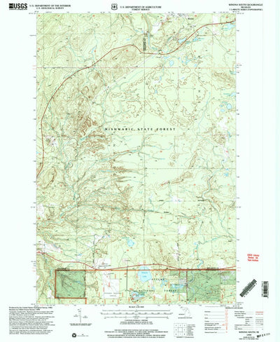 United States Geological Survey Winona South, MI (1999, 24000-Scale) digital map