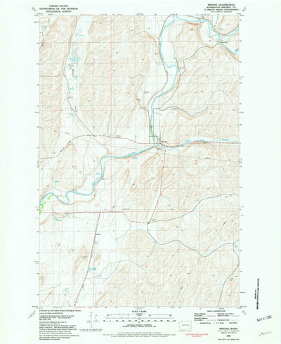United States Geological Survey Winona, WA (1981, 24000-Scale) digital map