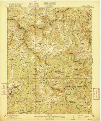 United States Geological Survey Winona, WV (1916, 62500-Scale) digital map