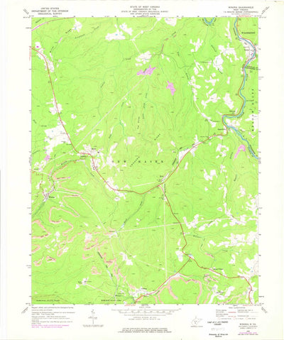 United States Geological Survey Winona, WV (1969, 24000-Scale) digital map