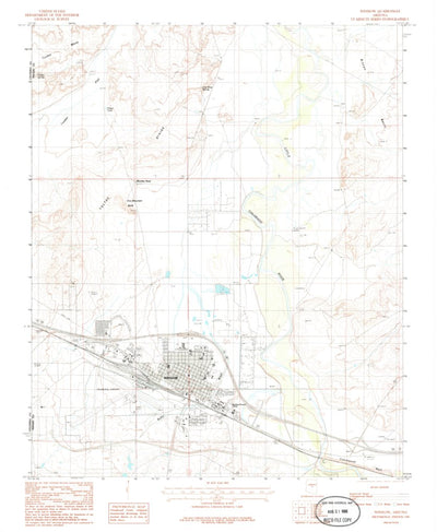 United States Geological Survey Winslow, AZ (1986, 24000-Scale) digital map