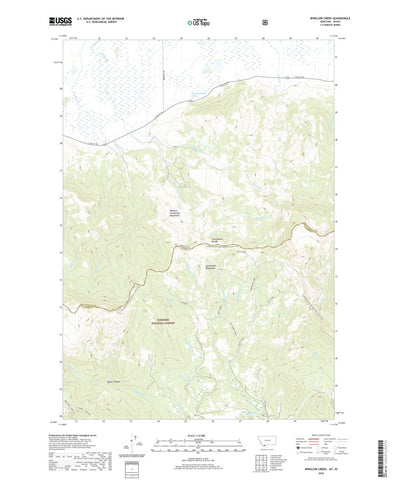 United States Geological Survey Winslow Creek, MT (2020, 24000-Scale) digital map