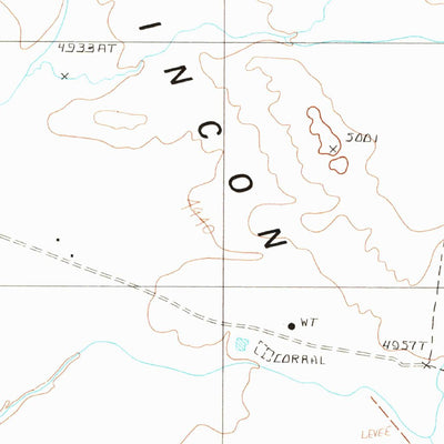 United States Geological Survey Winslow NE, AZ (1986, 24000-Scale) digital map