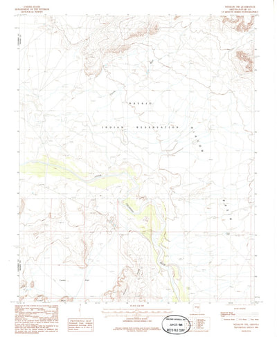 United States Geological Survey Winslow NW, AZ (1986, 24000-Scale) digital map