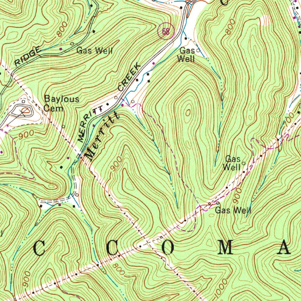 Winslow, WV (1972, 24000-Scale) Map by United States Geological Survey ...