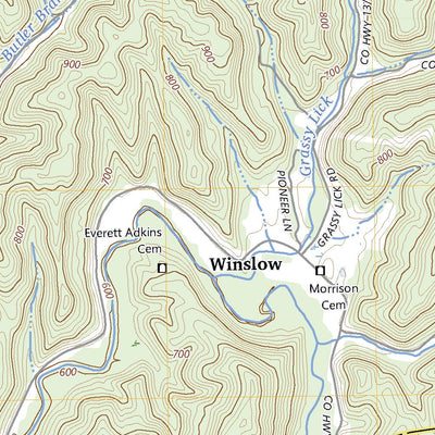 United States Geological Survey Winslow, WV (2023, 24000-Scale) digital map