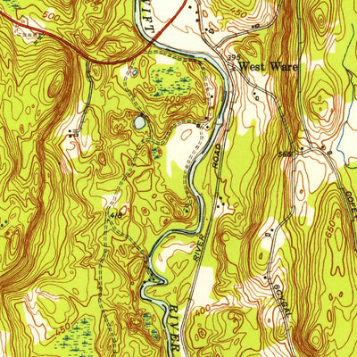 United States Geological Survey Winsor Dam, MA (1952, 31680-Scale) digital map