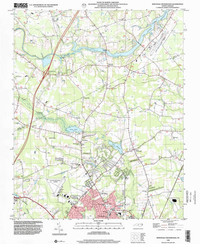 United States Geological Survey Winstead Crossroads, NC (1998, 24000-Scale) digital map