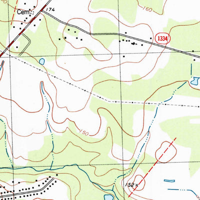 United States Geological Survey Winstead Crossroads, NC (1998, 24000-Scale) digital map