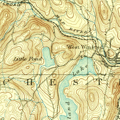 United States Geological Survey Winsted, CT (1892, 62500-Scale) digital map