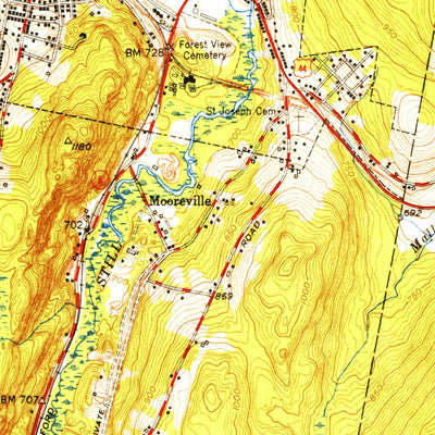 United States Geological Survey Winsted, CT (1948, 31680-Scale) digital map