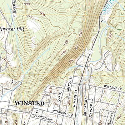 United States Geological Survey Winsted, CT (2021, 24000-Scale) digital map