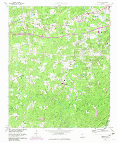 United States Geological Survey Winston, GA (1973, 24000-Scale) digital map