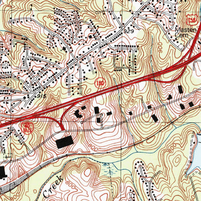 United States Geological Survey Winston-Salem East, NC (1997, 24000-Scale) digital map