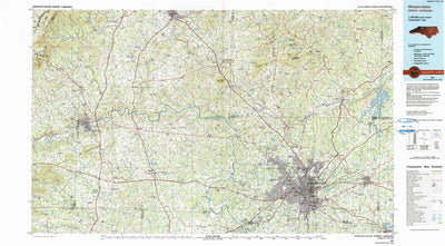 United States Geological Survey Winston-Salem, NC (1984, 100000-Scale) digital map