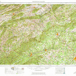 United States Geological Survey Winston-Salem, NC-VA-TN (1953, 250000-Scale) digital map