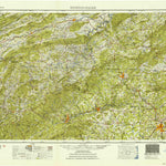 United States Geological Survey Winston-Salem, NC-VA-TN (1955, 250000-Scale) digital map