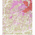 United States Geological Survey Winston-Salem West, NC (1950, 24000-Scale) digital map