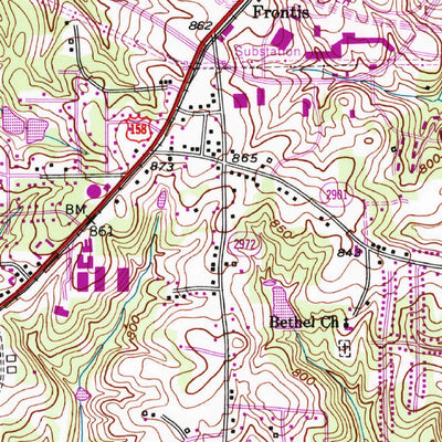 United States Geological Survey Winston-Salem West, NC (1950, 24000-Scale) digital map